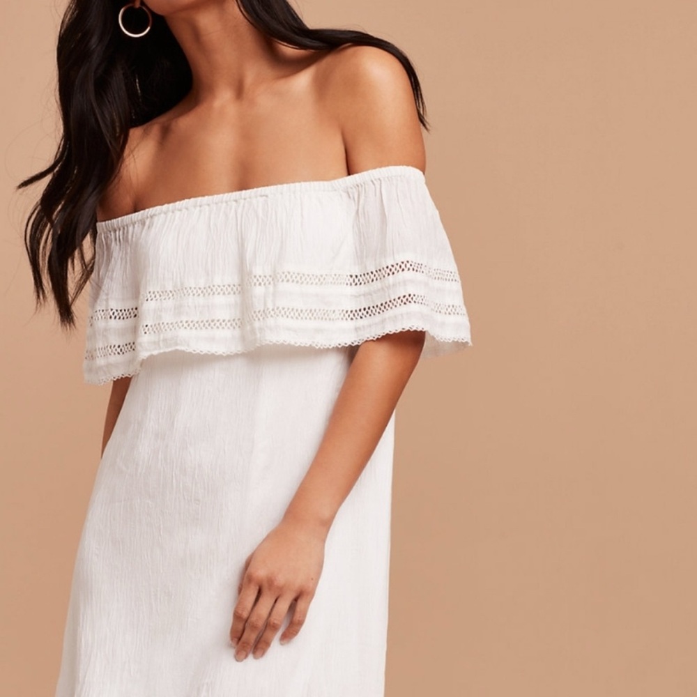 Aritzia Wilfred | Emmie Dress | Oak/White | M